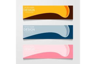 Abstract Web Banner Design Background or Header Templates