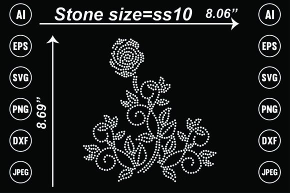 Flower Rhinestone Templates: Instant Sparkle for Creative Projects