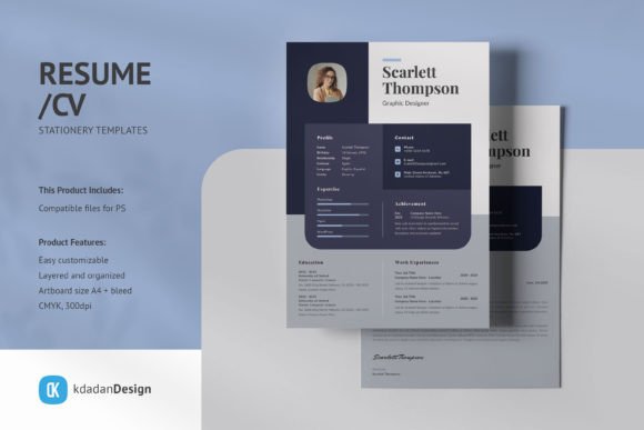 Modernize Your Job Hunt with Resume CV PSD Templates Vol 204