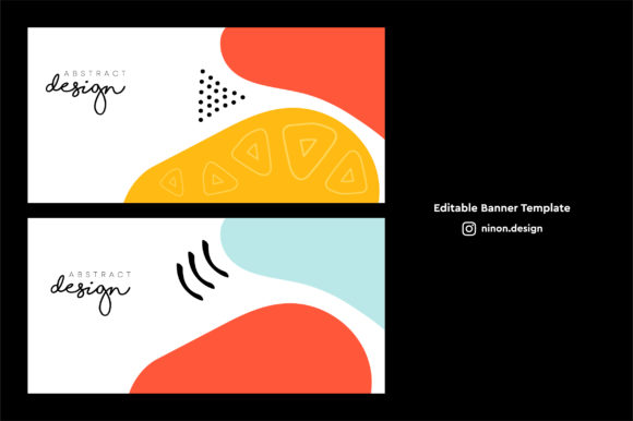 Trendy Banner Templates: Abstract Shapes for Modern Design