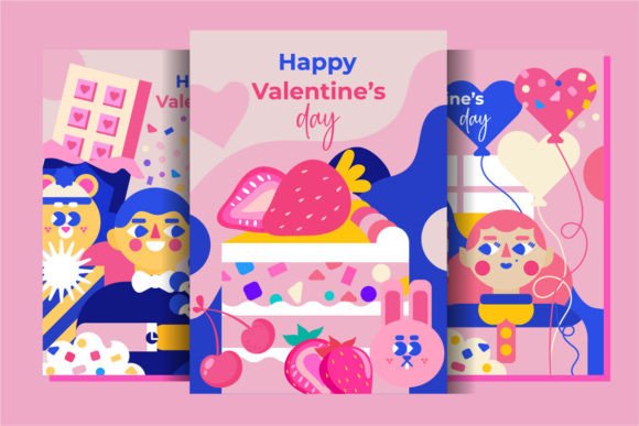 Valentine's Day Templates: Modern Flat Design for Love