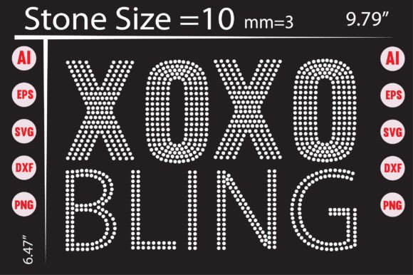 Xoxo Bling Rhinestone Templates Design: Your Instant Sparkle Kit